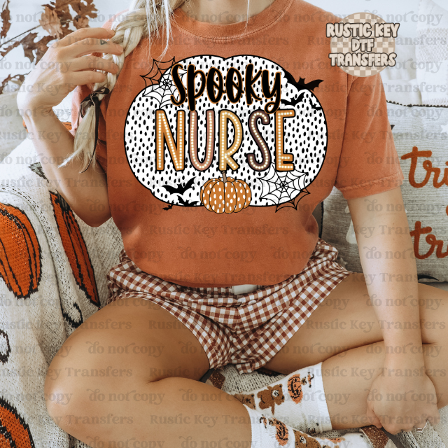 Spooky nurse DTF Transfer - Ready To Press