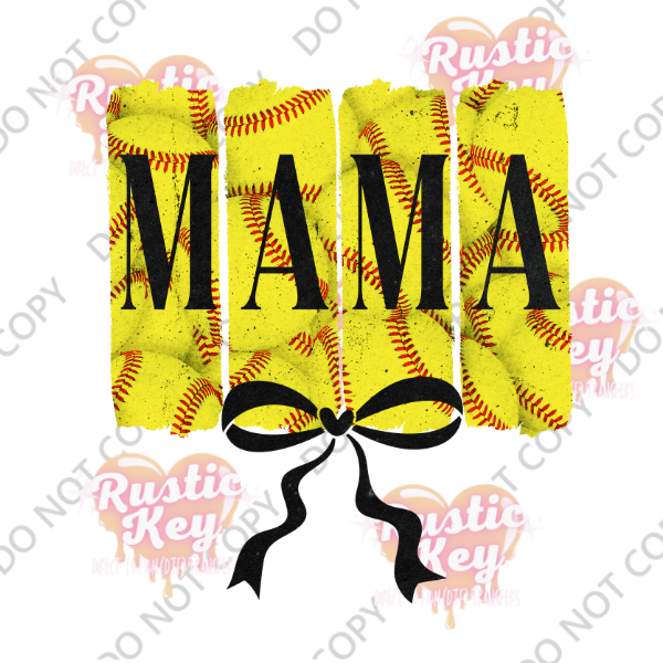MAMA SOFTBALL DTF TRANSFER