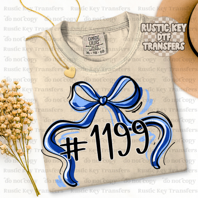 Blazers Mascot Bow DTF TRANSFER