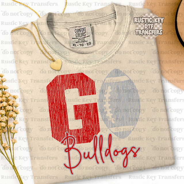 Bulldogs DTF Transfer - Ready To Press
