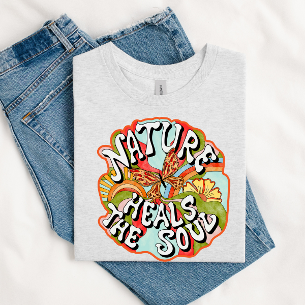 Nature heals the soul DTF TRANSFER Rustic Key Transfers