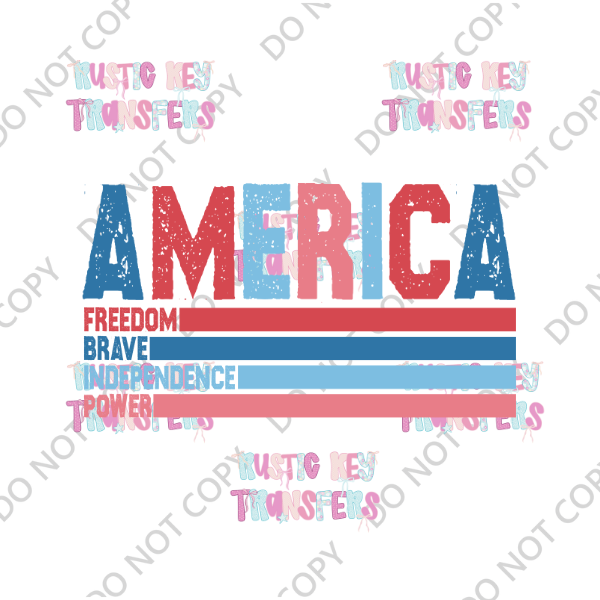 PATRIOTIC DTF TRANSFER