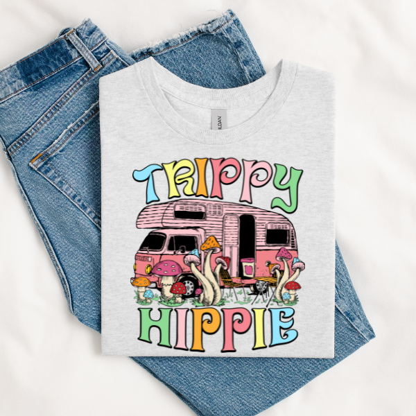 Trippy hippie DTF TRANSFER Rustic Key Transfers