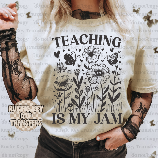 Teaching is my jam DTF TRANSFER