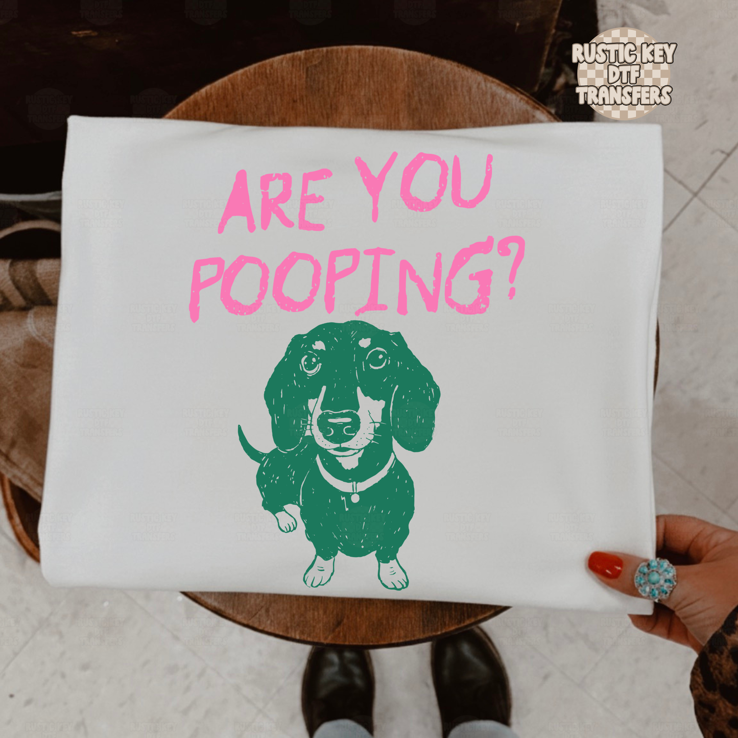 Are you pooping? DTF Transfer, Ready to Press