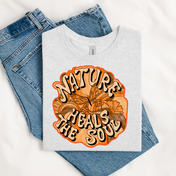Nature heals the soul DTF TRANSFER Rustic Key Transfers