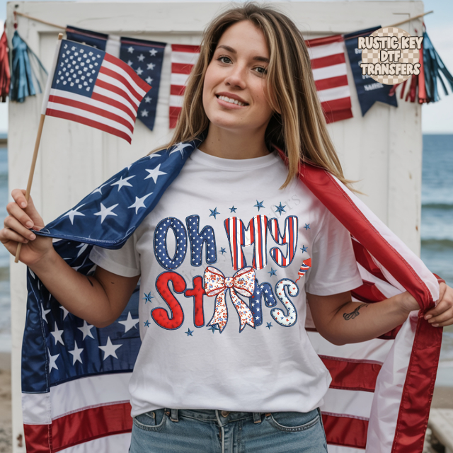 Oh my stars DTF Transfer, Ready to Press