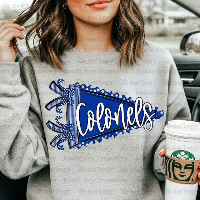 Colonels pennant DTF Transfer, Ready to Press