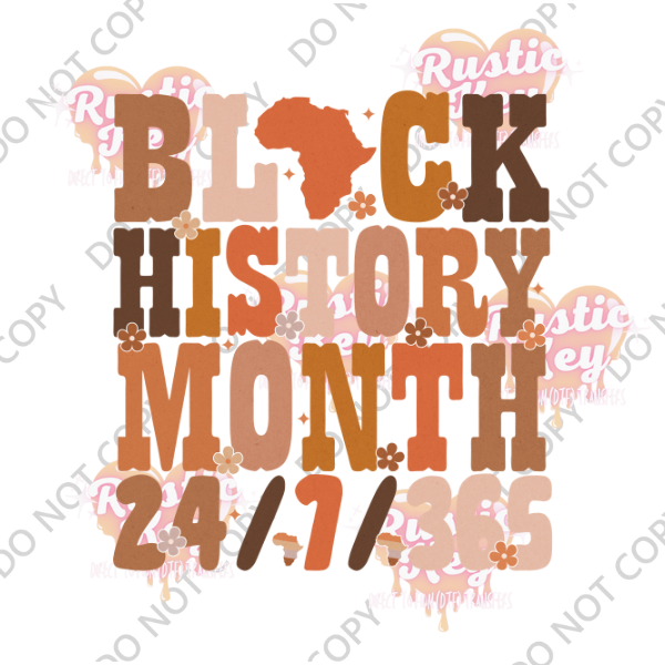 BLACK HISTORY DTF TRANSFER