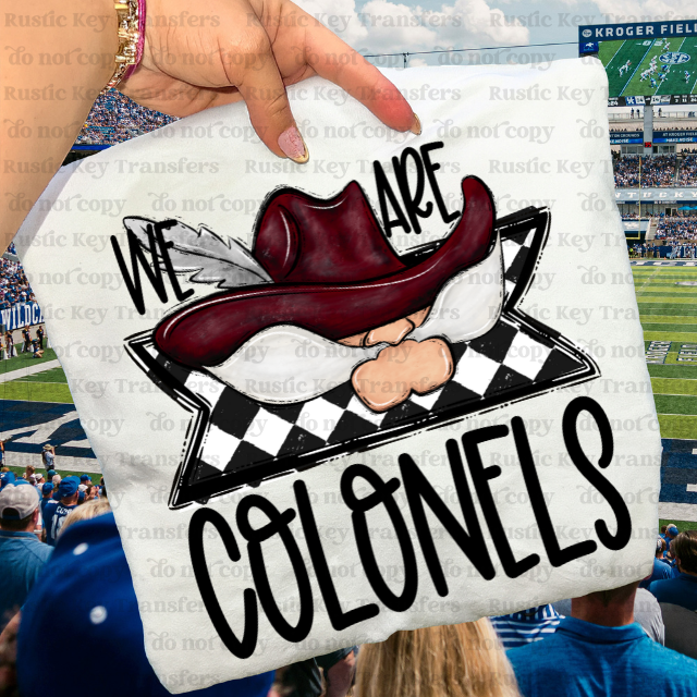 We are Colonels seersucker DTF Transfer, Ready to Press