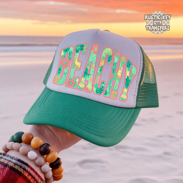 Beachy DTF Transfer, Ready to Press