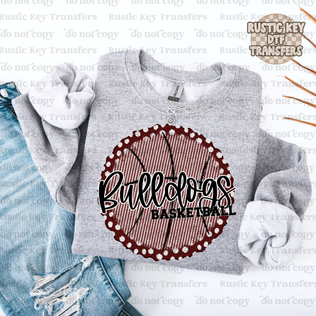 Bulldogs Basketball prepster DTF Transfer, Ready to Press