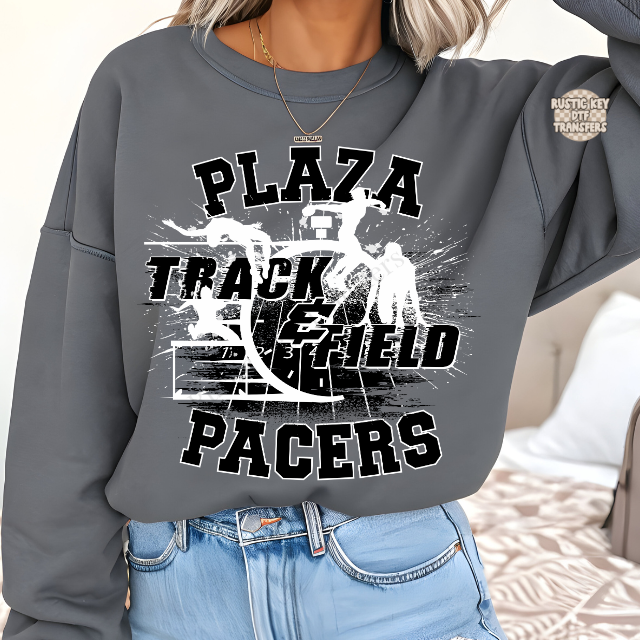 Plaza Pacers Track & Field DTF Transfer, Ready to Press