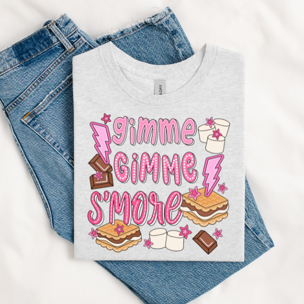 Gimme gimme s'more DTF TRANSFER Rustic Key Transfers