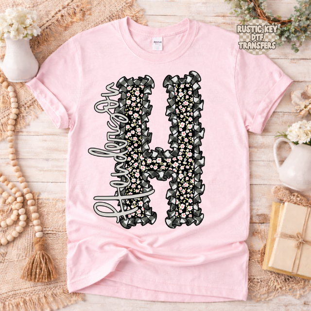 Henderson Gingham & Ruffles DTF Transfer, Ready to Press