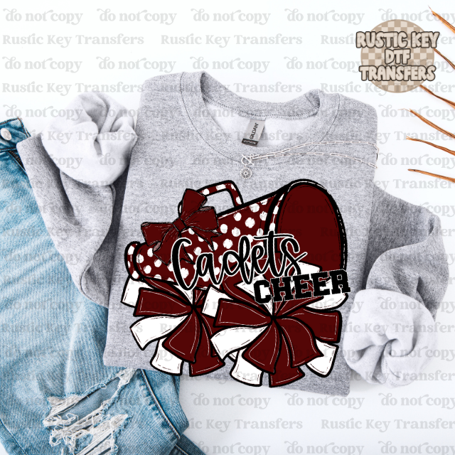 Cadets Cheer DTF Transfer, Ready to Press