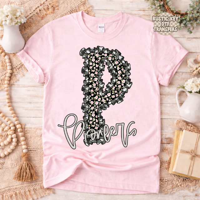 Pioneers Gingham & Ruffles DTF Transfer, Ready to Press