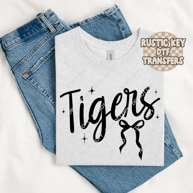 Tigers Bow DTF TRANSFER
