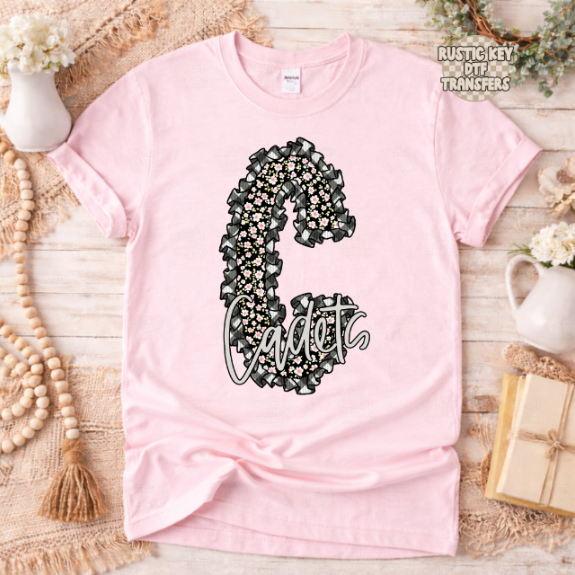 Cadets Gingham & Ruffles DTF Transfer, Ready to Press