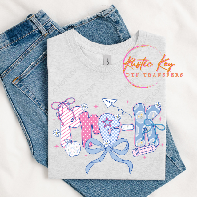 Pre-k DTF TRANSFER Rustic Key Transfers