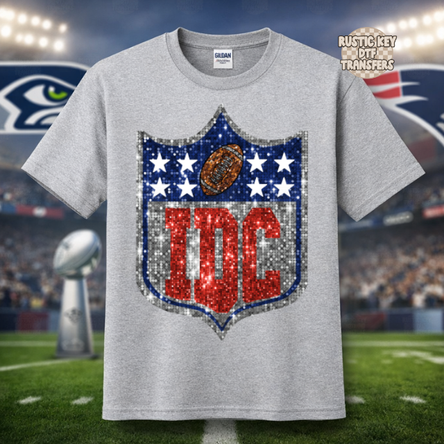 IDC Superbowl DTF Transfer, Ready to Press