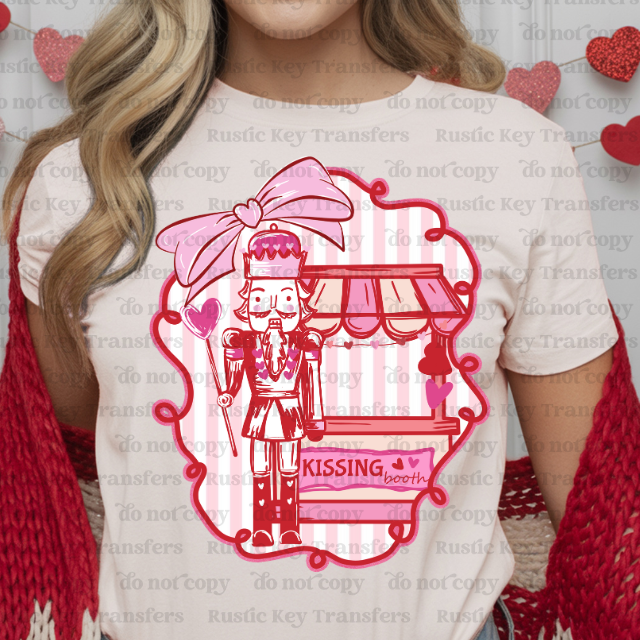 Kissing booth DTF Transfer, Ready to Press