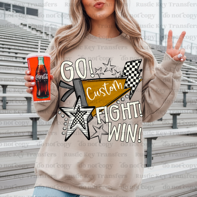 Custom mascot pennant DTF TRANSFER