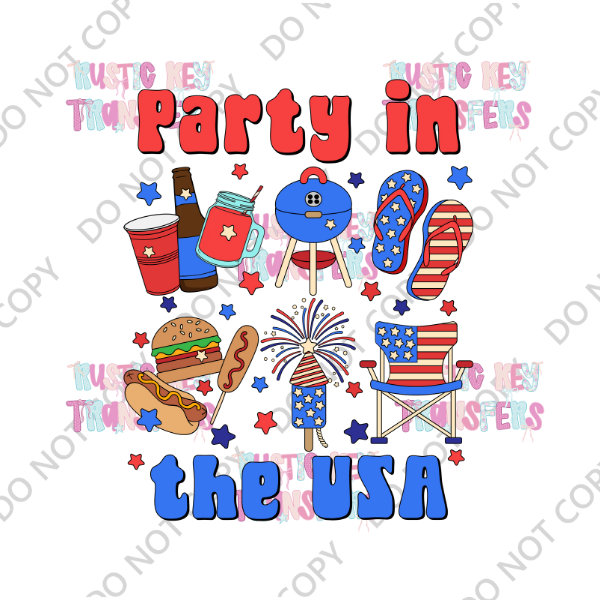 PATRIOTIC DTF TRANSFER