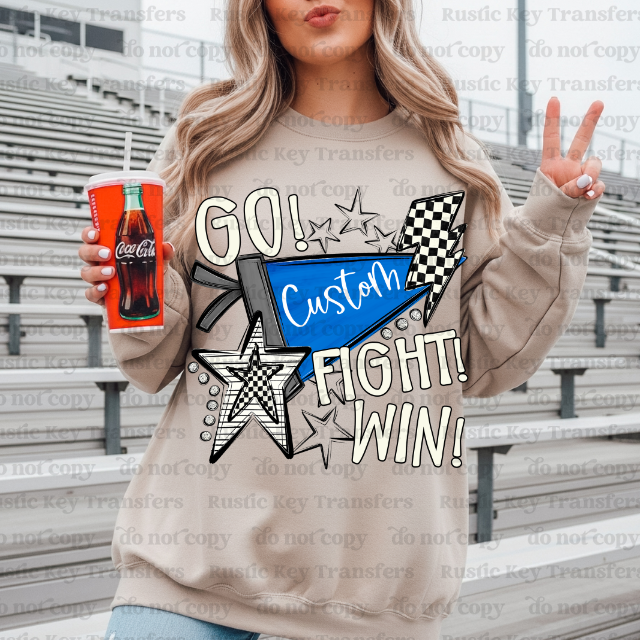 Custom mascot pennant DTF TRANSFER