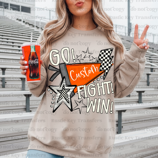 Custom mascot pennant DTF TRANSFER