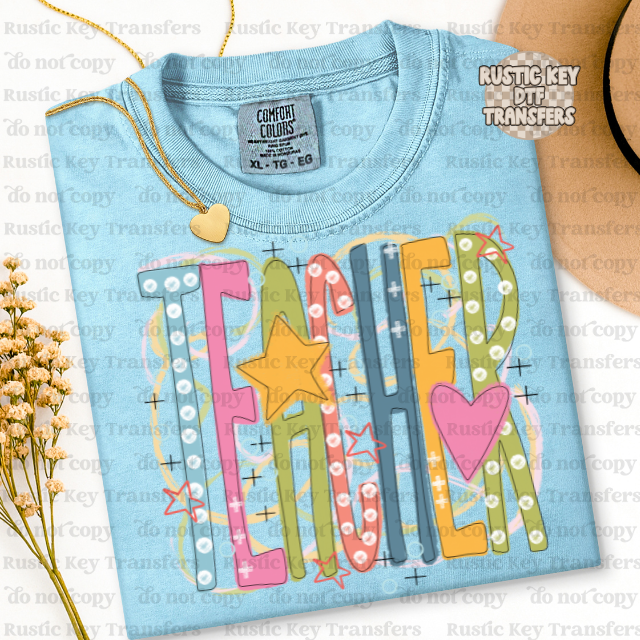 Teacher DTF Transfer, Ready to Press