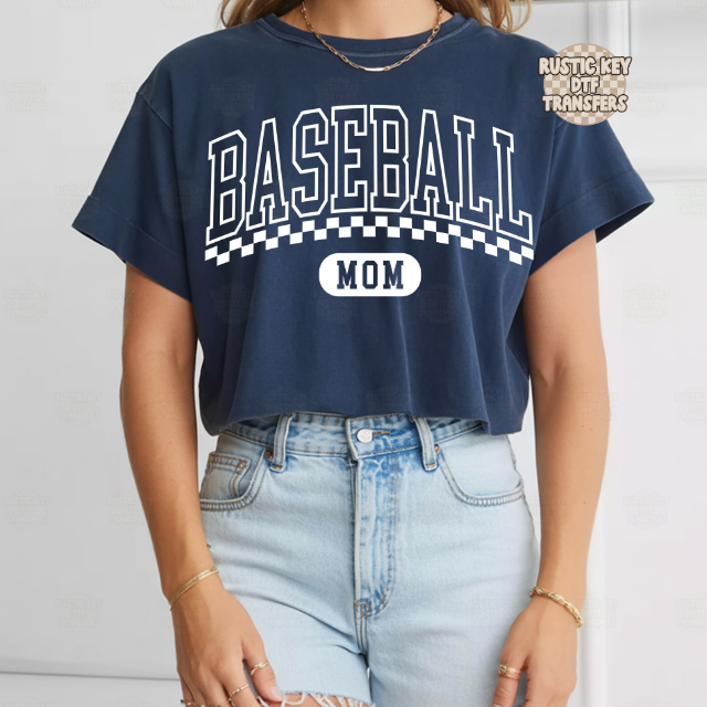 Baseball mom DTF Transfer, Ready to Press