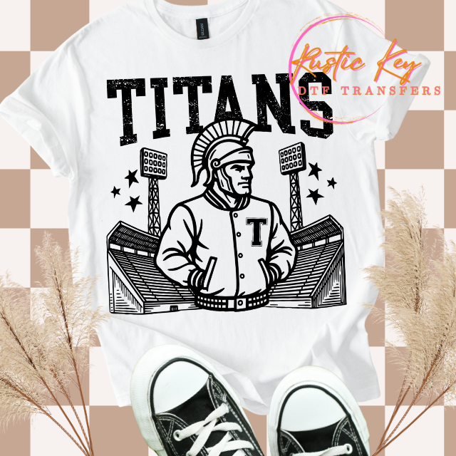 Titans mascot DTF TRANSFER