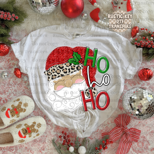 HO HO HO DTF Transfer, Ready to Press