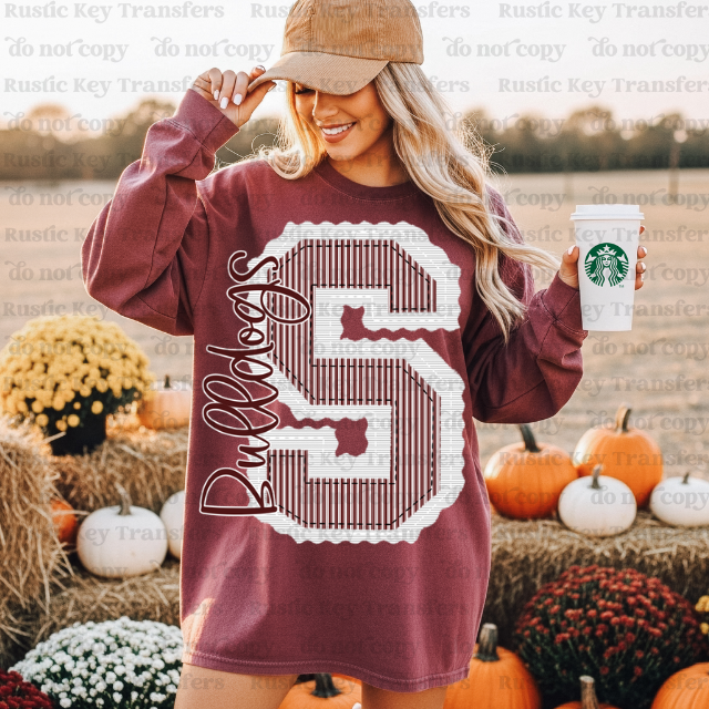 South Bulldogs Prepster DTF Transfer, Ready to Press