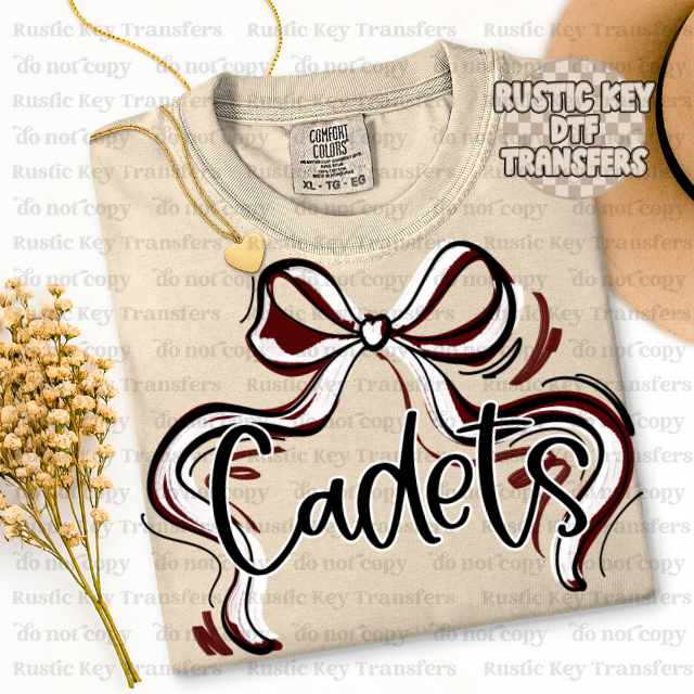 Cadets Mascot Bow DTF TRANSFER