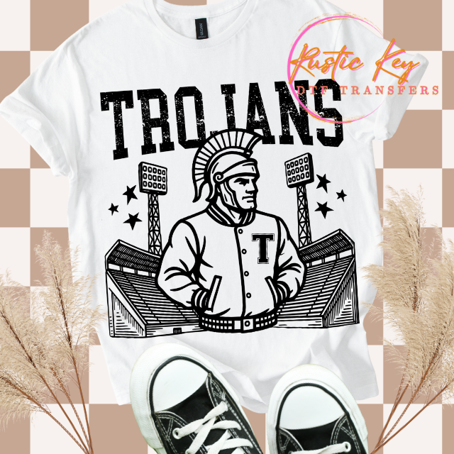 Trojans mascot DTF TRANSFER