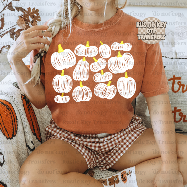 Pumpkins DTF Transfer - Ready To Press
