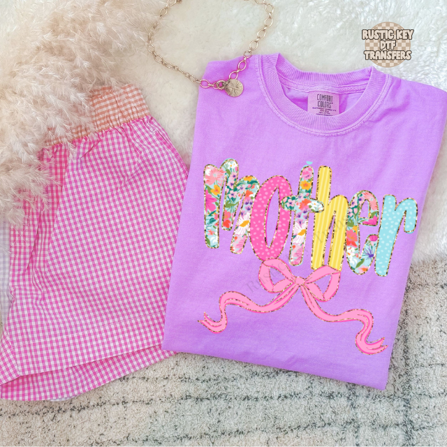 Mother spring floral DTF Transfer, Ready to Press