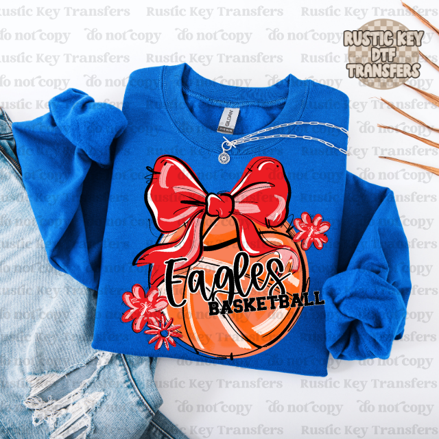 Eagles Basketball DTF Transfer, Ready to Press