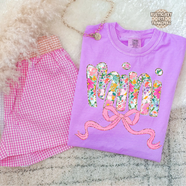 Mini spring floral DTF Transfer, Ready to Press