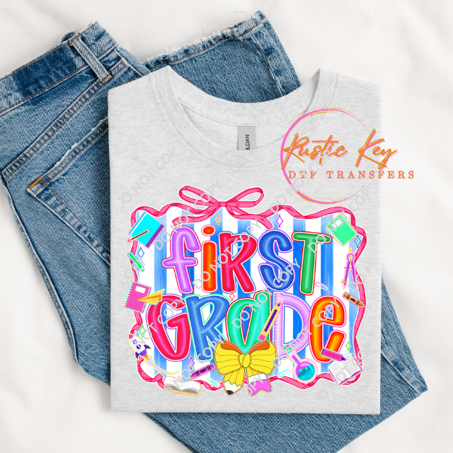 First grade DTF TRANSFER Rustic Key Transfers