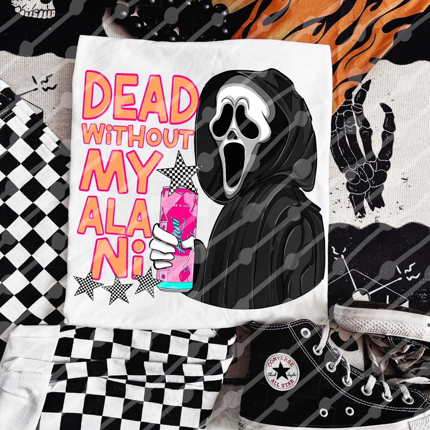 Dead without my Alani DTF TRANSFER Rustic Key Transfers