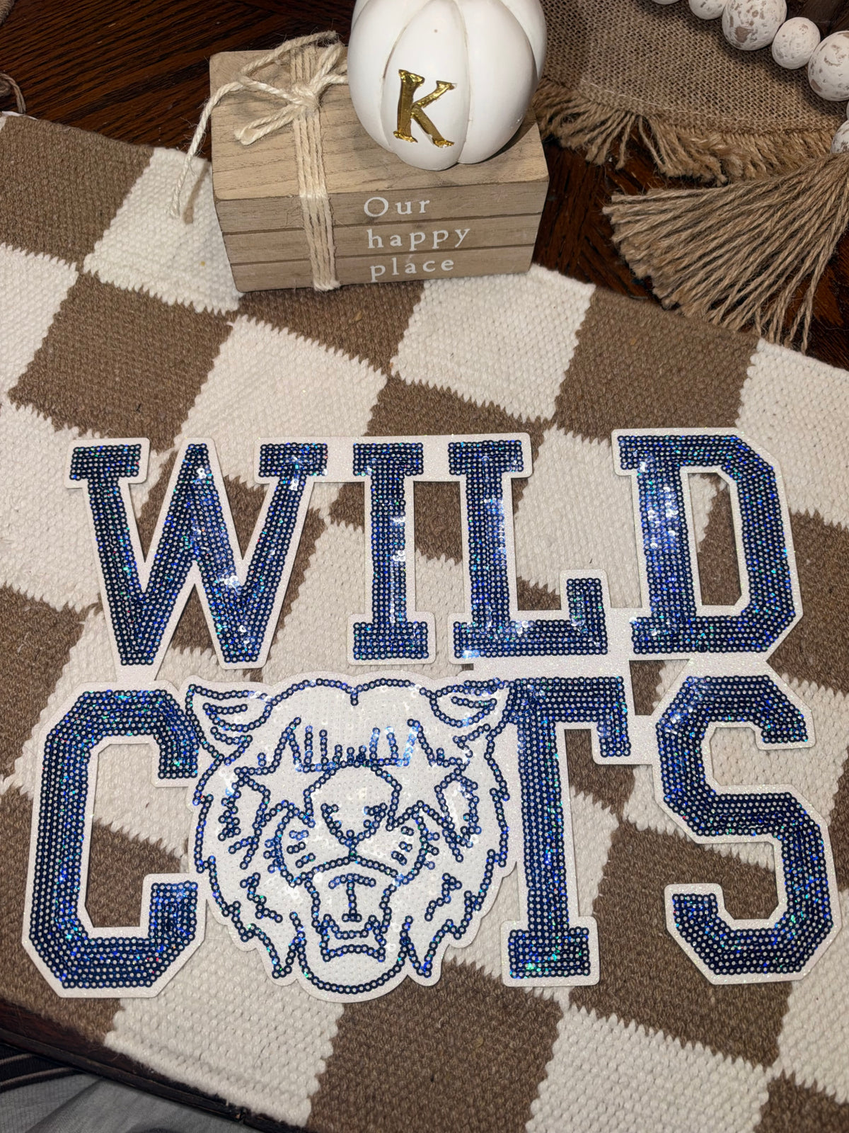 Wildcats chenille patch Rustic Key Transfers
