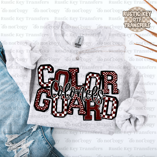 Colonels Color Guard So sporty DTF Transfer, Ready to Press