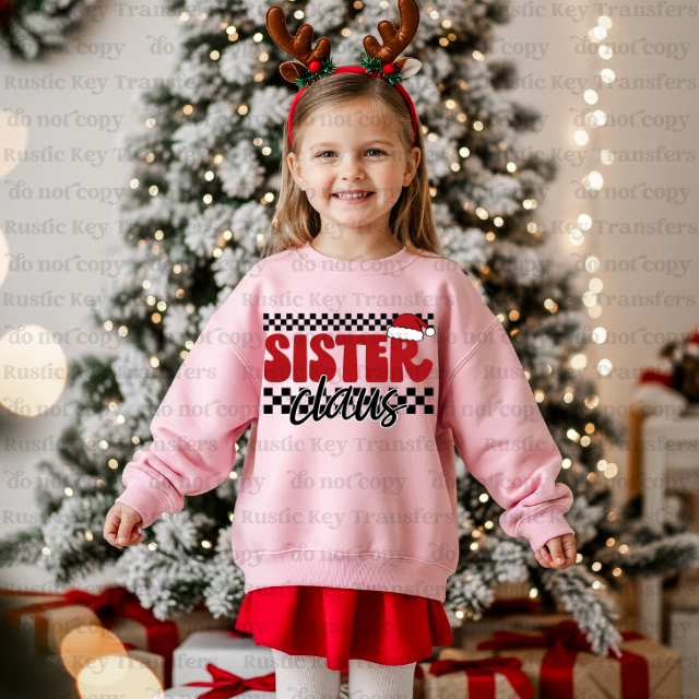 Sister Claus DTF Transfer, Ready to Press