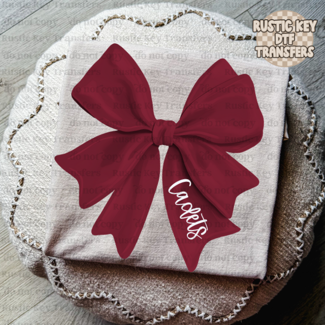 Cadets Bow DTF Transfer, Ready to Press