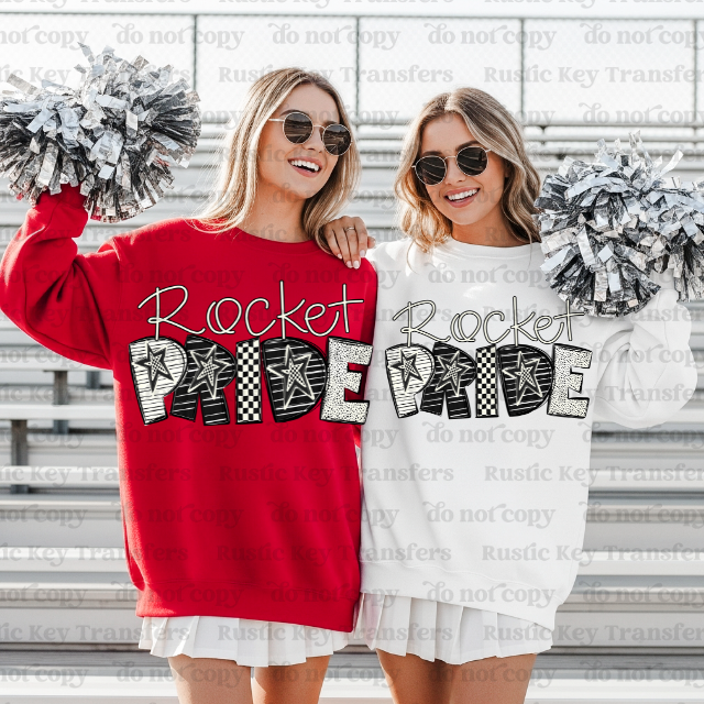 Rocket Pride DTF Transfer, Ready to Press