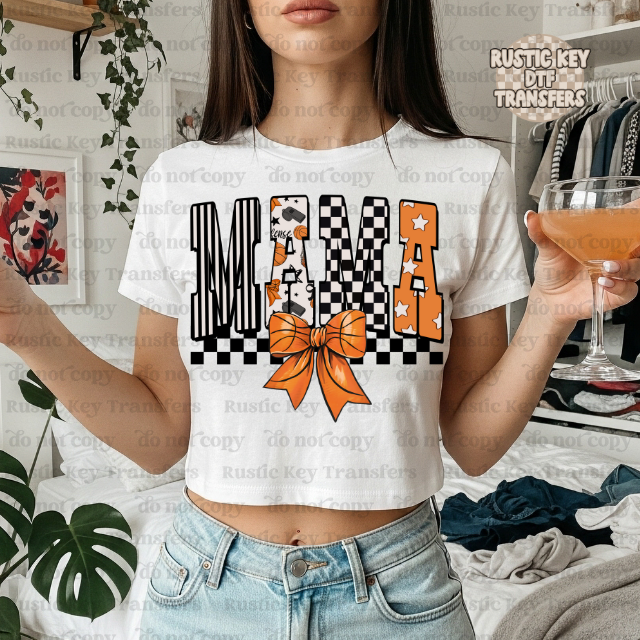 MAMA Basketball DTF Transfer, Ready to Press