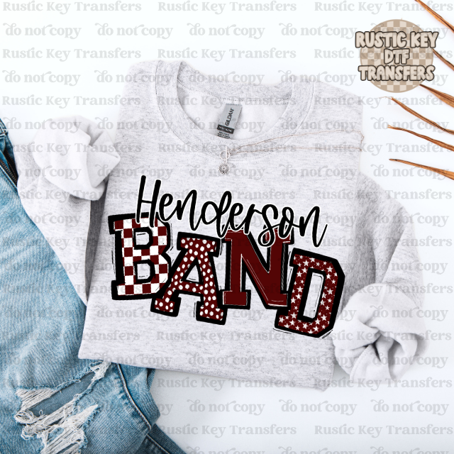 Henderson Band So sporty DTF Transfer, Ready to Press